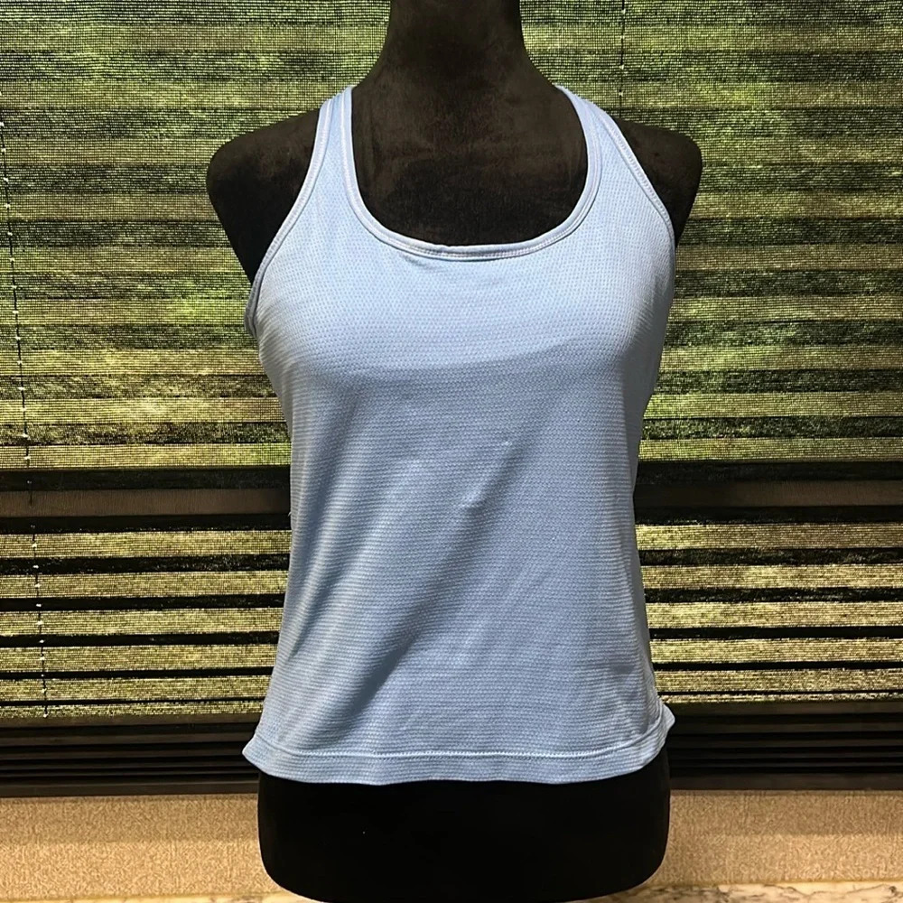 Nike Women’s Blue Built‎ in Bra Racerback Athletic Tank Size Large
